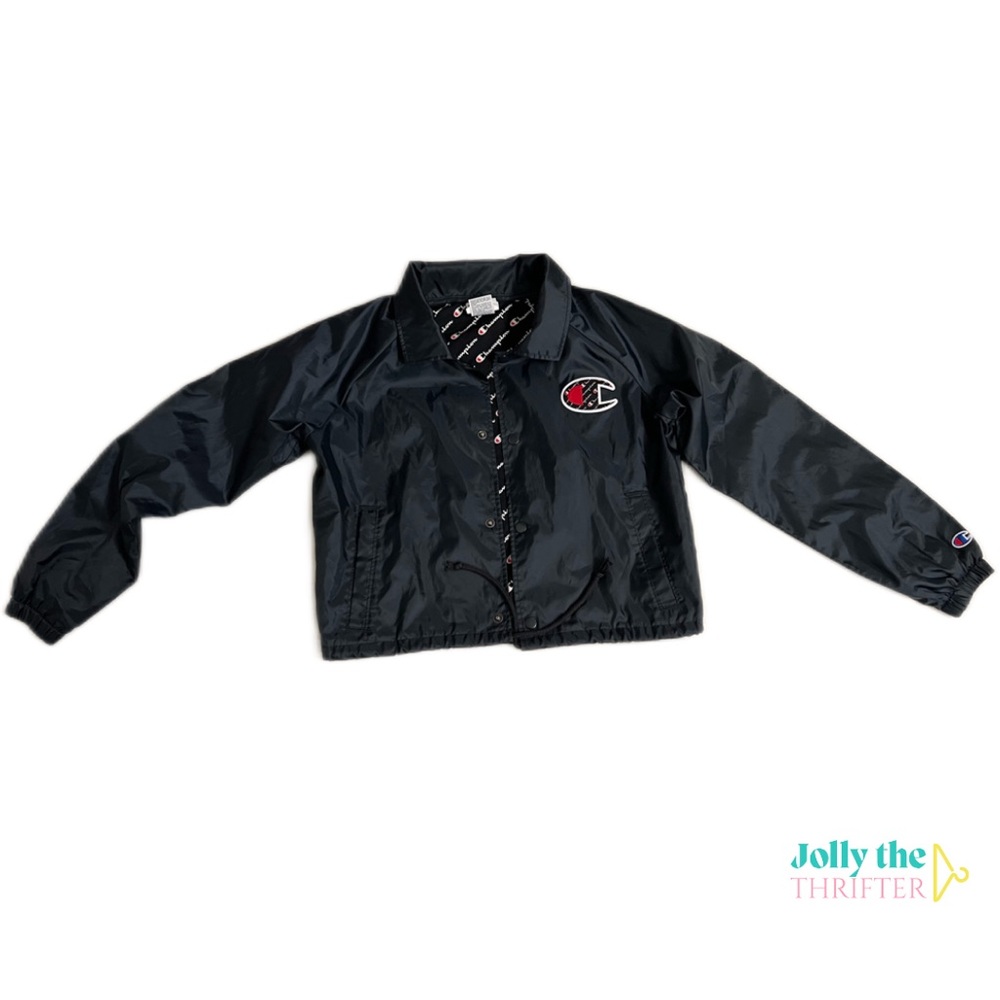 Vintage Champion Women's Cropped Coaches Jacket